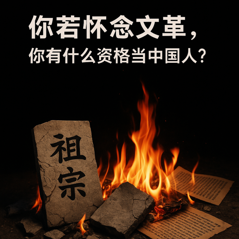 你若怀念文革，你有什么资格当中国人？