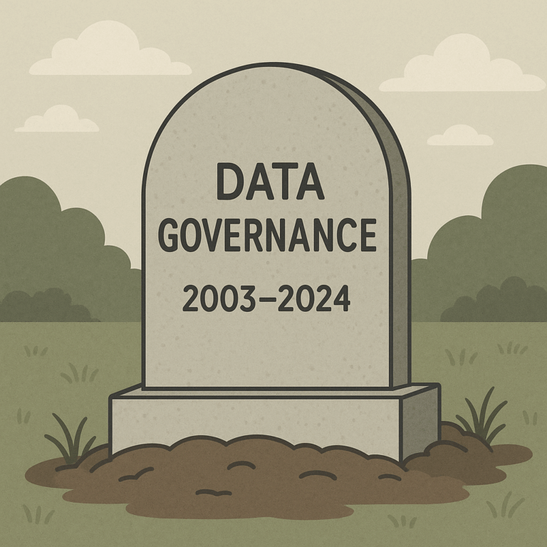 Post-Gov 01｜数据治理已死：为什么你还在修补一具尸体？