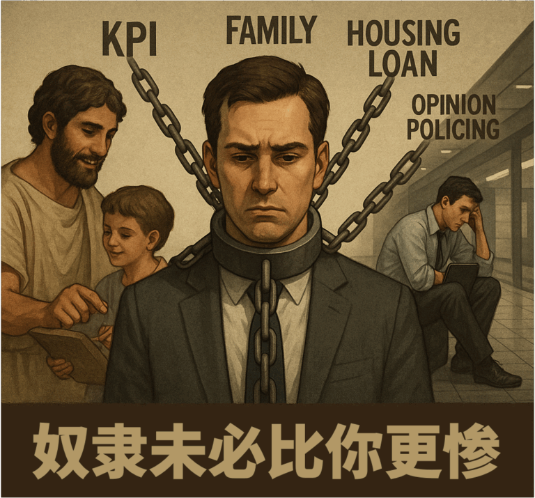 危险领悟｜奴隶未必比你更惨