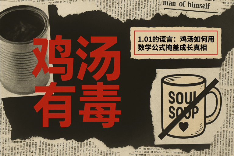 鸡汤有毒｜1.01的谎言：鸡汤如何用数学公式掩盖成长真相