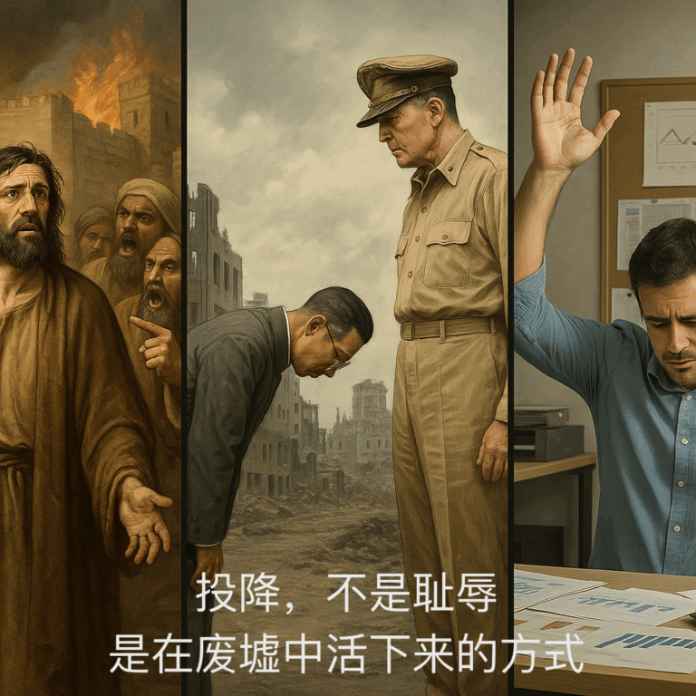 危险领悟｜有时候，投降不仅是顺服，也是智慧