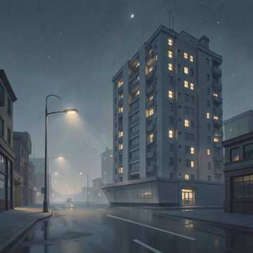 灯还亮着