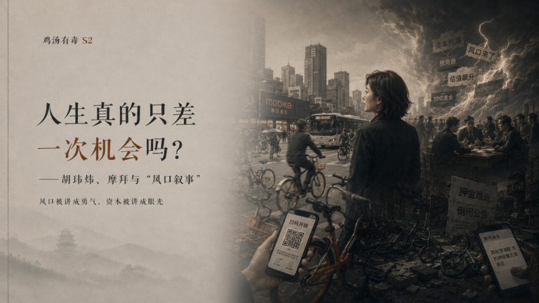 鸡汤有毒 S2-07｜人生真的只差一次机会吗？