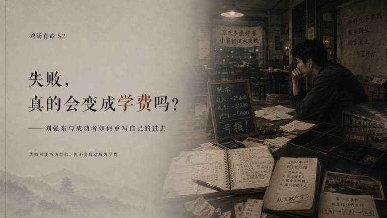 鸡汤有毒 S2-04｜失败，真的会变成学费吗？