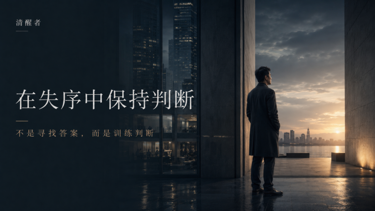 清醒者：在失序中保持判断
