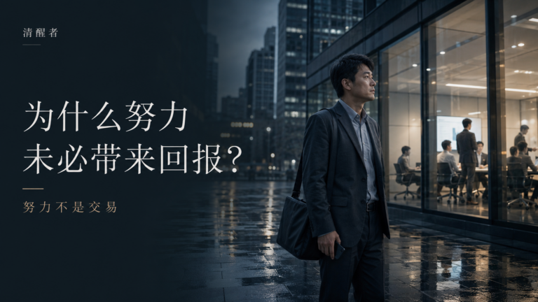为什么努力未必带来回报