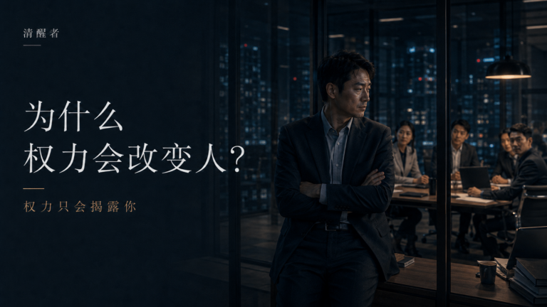 清醒者｜为什么权力会改变人？